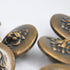 Button - Lion - Old Brass - 21mm